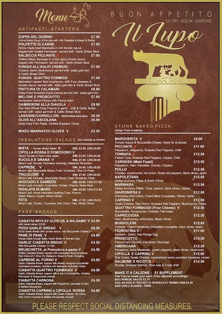 Menu_Il Lupo_Baslow_image_1