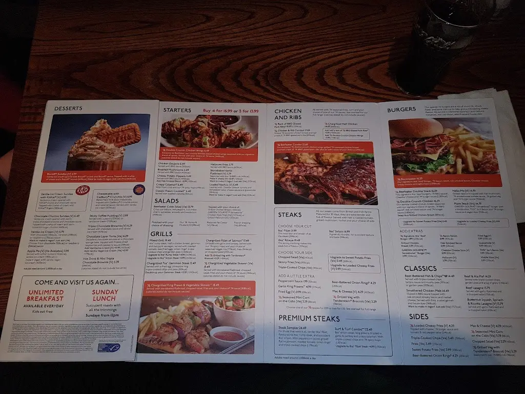 Menu_Manor Farm Beefeater_Rainham_image_2