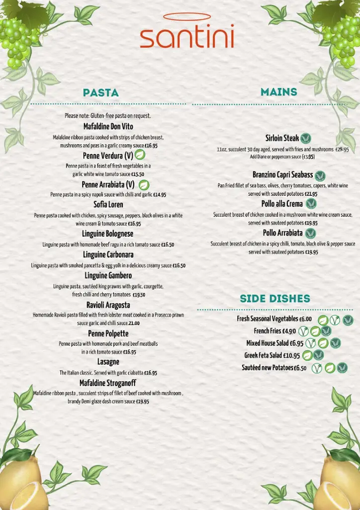 Menu_Santini Italian Restaurant & Bar_Ravenshead_image_2