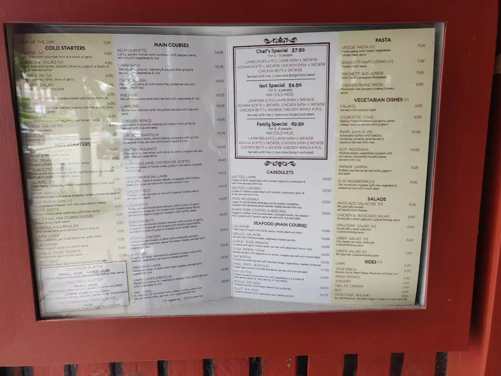 Menu_Isot Mediterranean kurdish Restaurant_Radlett_image_3