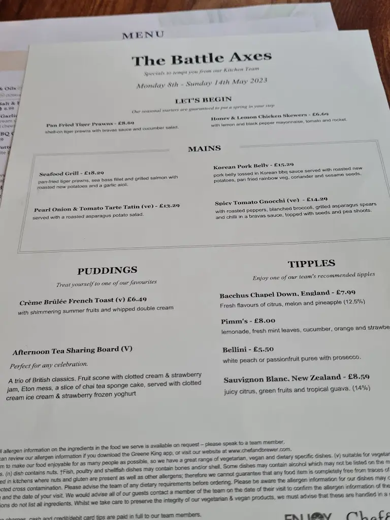 Menu_Battle Axes_Radlett_image_4