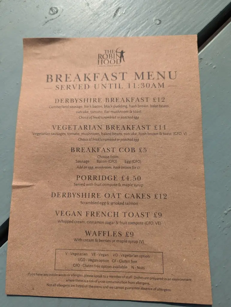 Menu_The Robin Hood Inn_Baslow_image_2