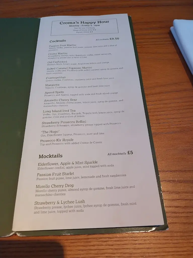 Menu_Croma Prestwich_Prestwich_image_4