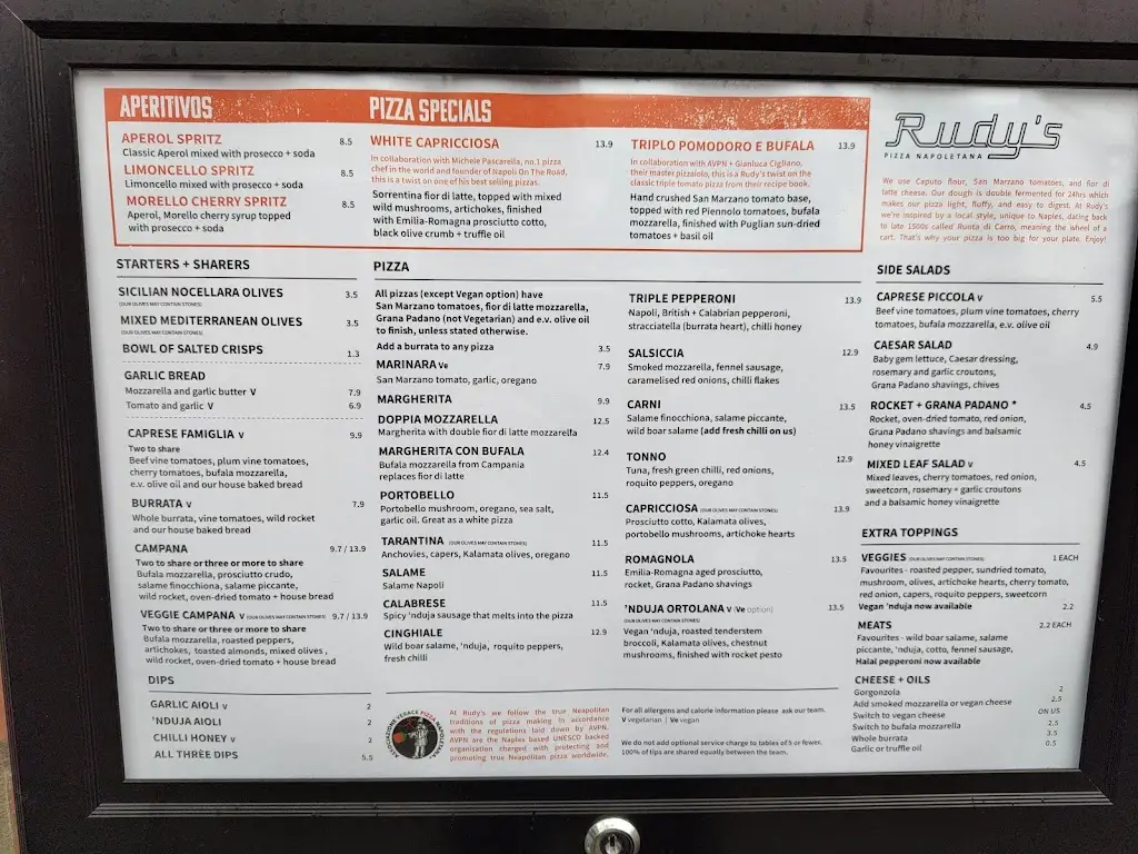 Menu_Rudy's Pizza Napoletana - Prestwich_Prestwich_imagen_1