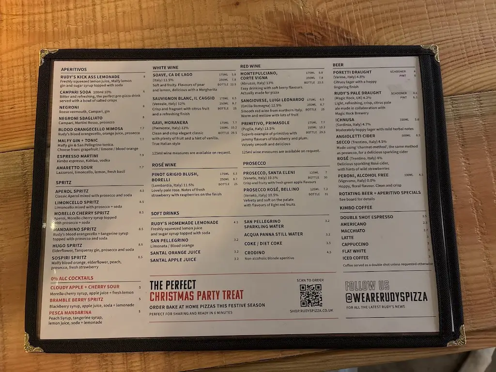 Menu_Rudy's Pizza Napoletana - Prestwich_Prestwich_imagen_2