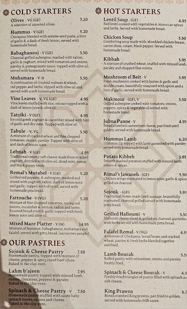 Menu_Remal Restaurant_Prestwich_image_4
