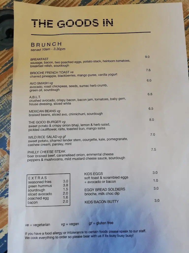 Menu_The Goods In_Prestwich_image_3