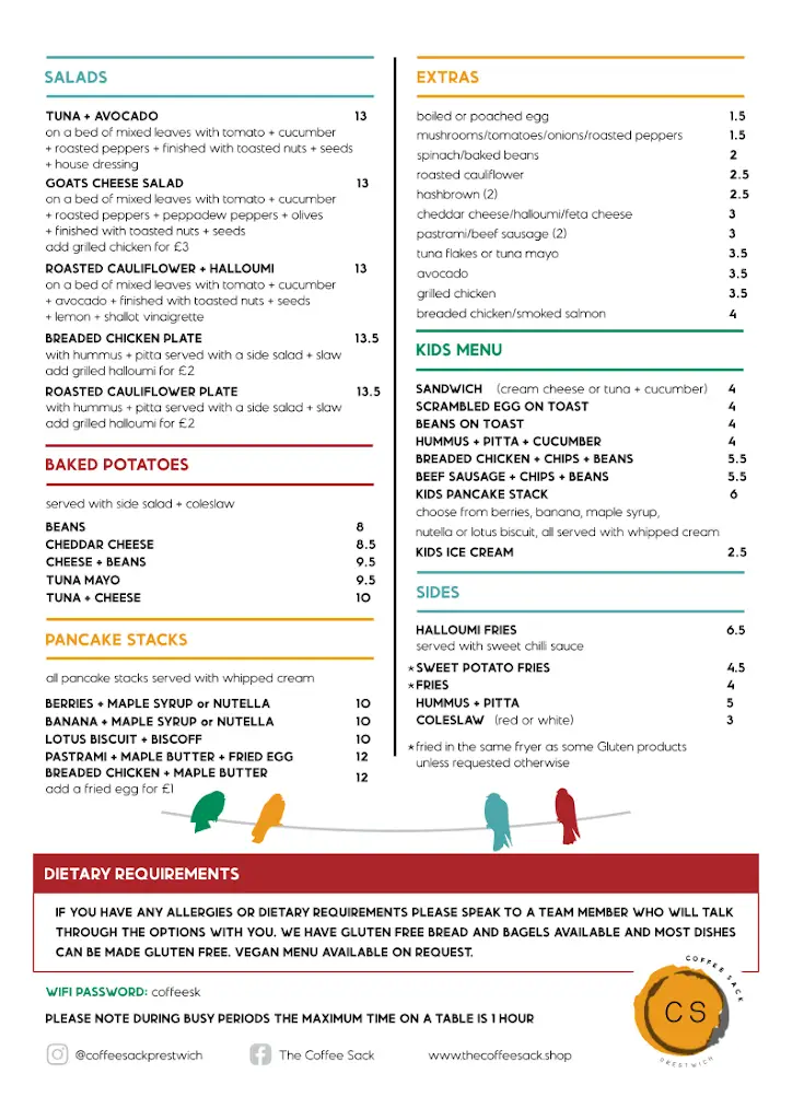 Menu_The Coffee Sack_Prestwich_image_1