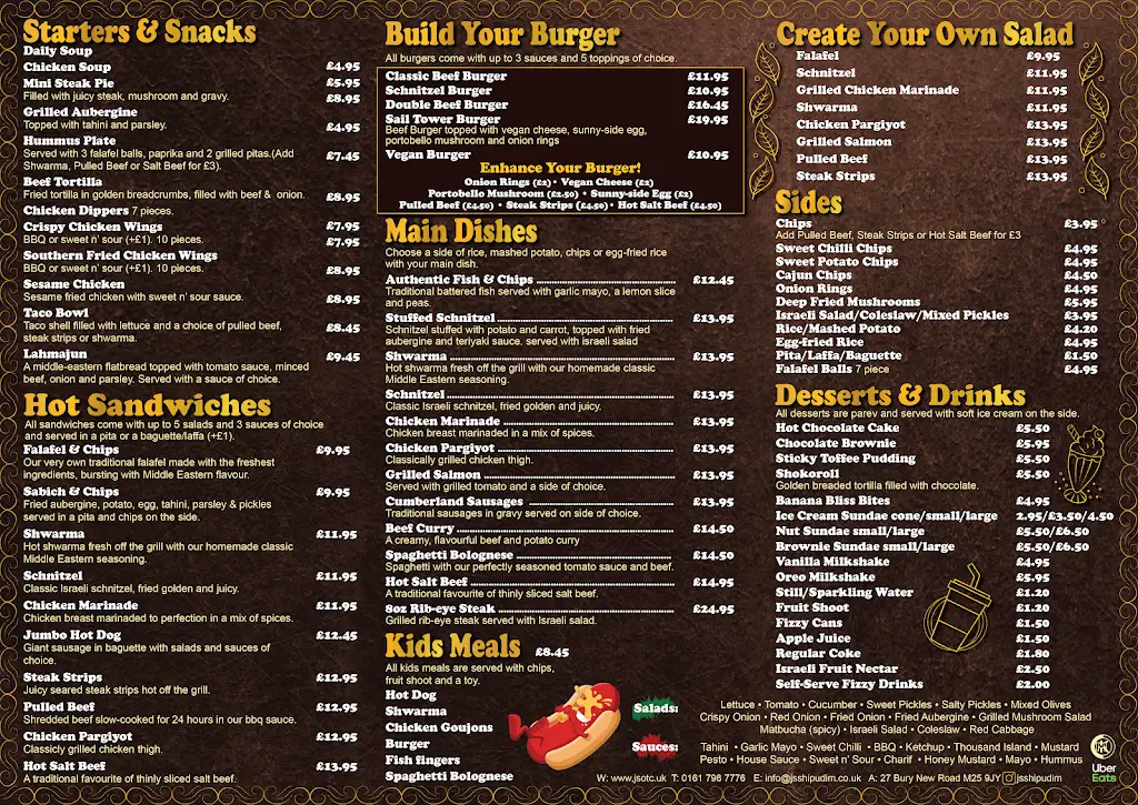 Menu_JS On The Corner_Prestwich_image_1