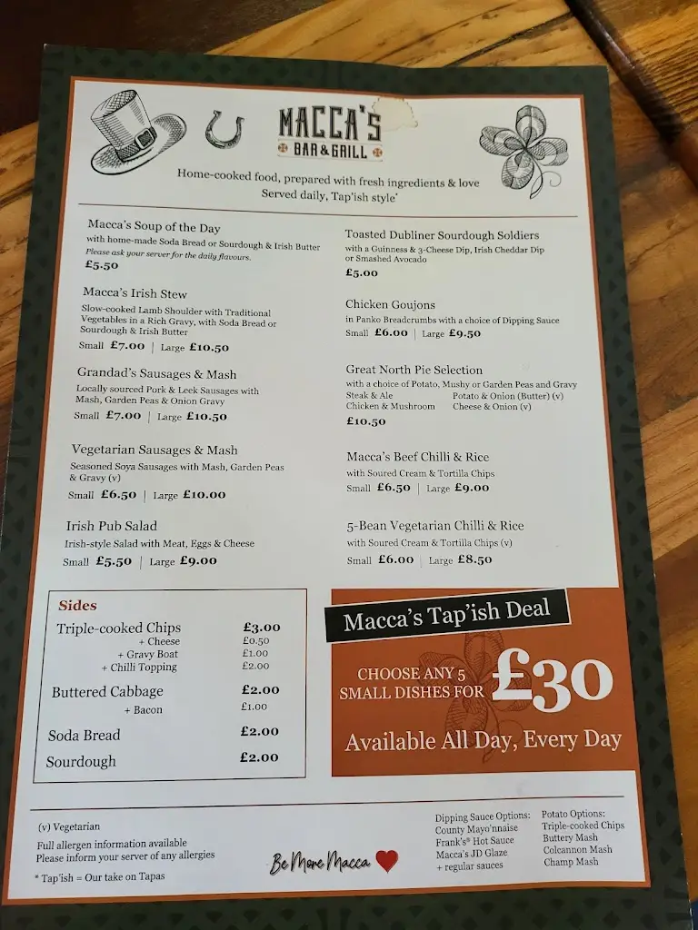 Menu_Macca’s Bar & Grill_Prestwich_image_2