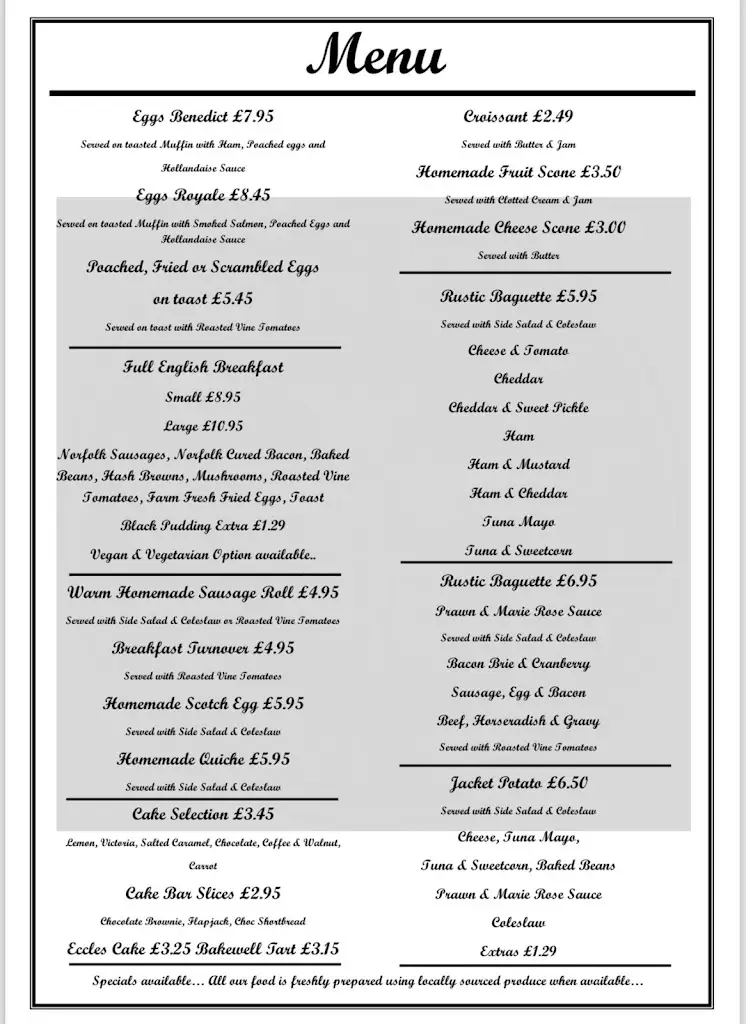 Menu_Cannells By The River_Reedham_image_3