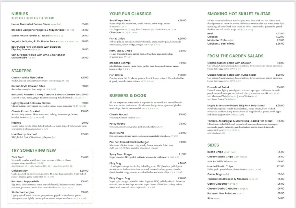 Menu_The Fox & Hounds Comford_Redruth_image_2
