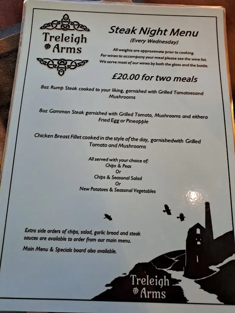 Menu_The Treleigh Arms_Redruth_image_3