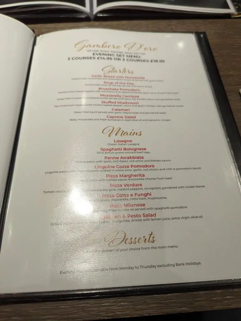 Menu_Gambero D'oro Rayleigh_Rayleigh_image_3