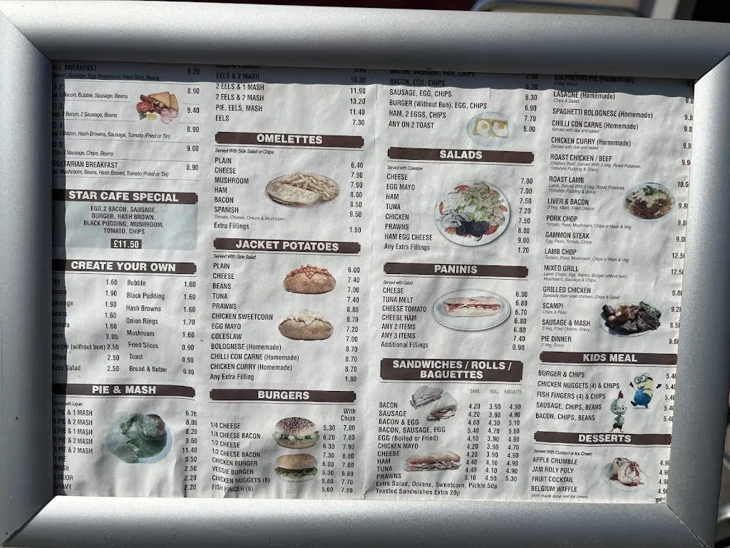 Menu_Star Cafe Pie and Mash Rayleigh_Rayleigh_image_1