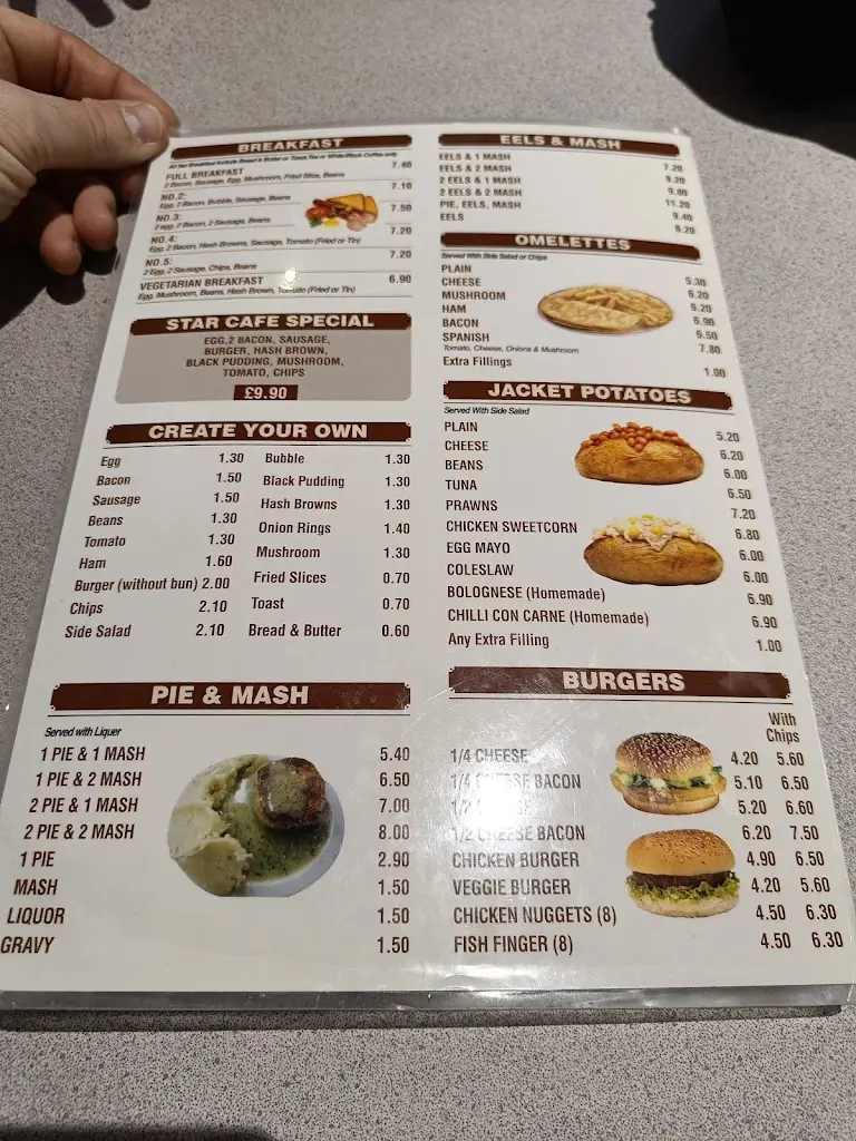 Menu_Star Cafe Pie and Mash Rayleigh_Rayleigh_image_4