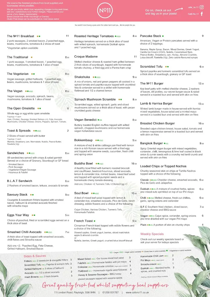 Menu_Café No.11_Rayleigh_image_2