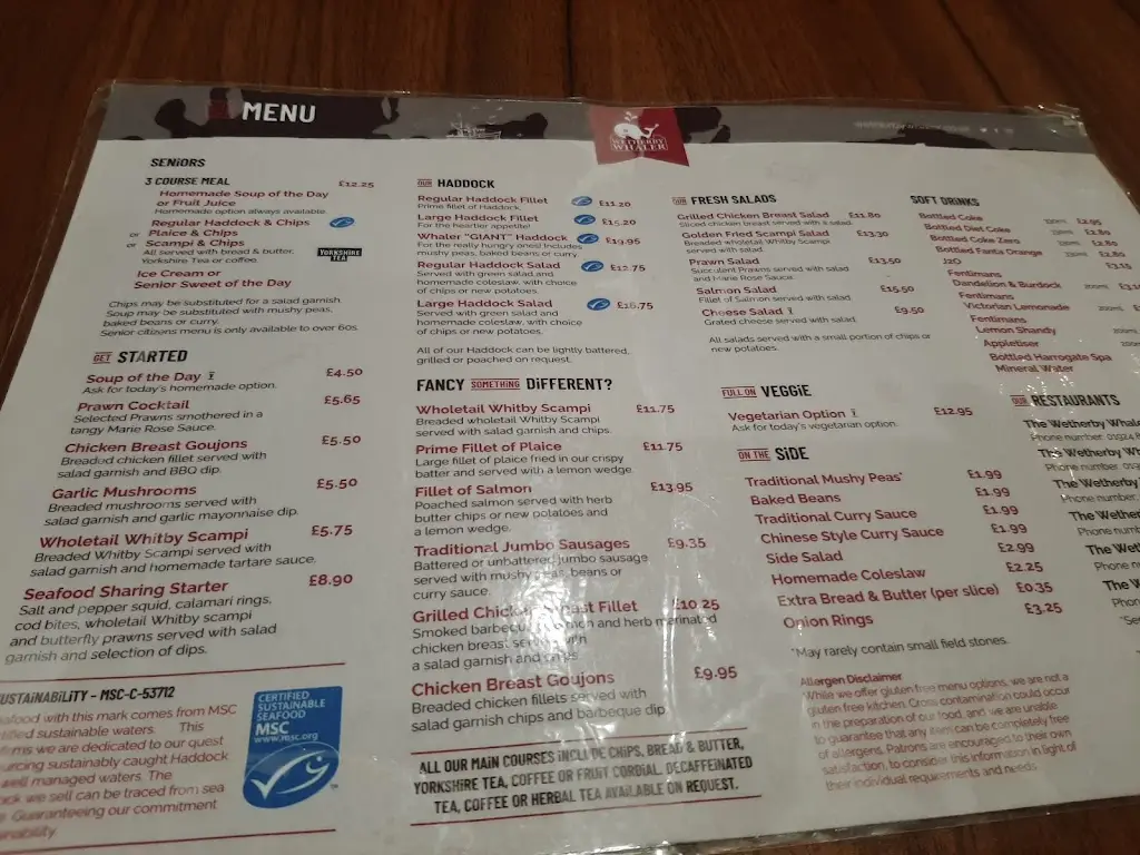 Menu_The Wetherby Whaler_Pudsey_image_2