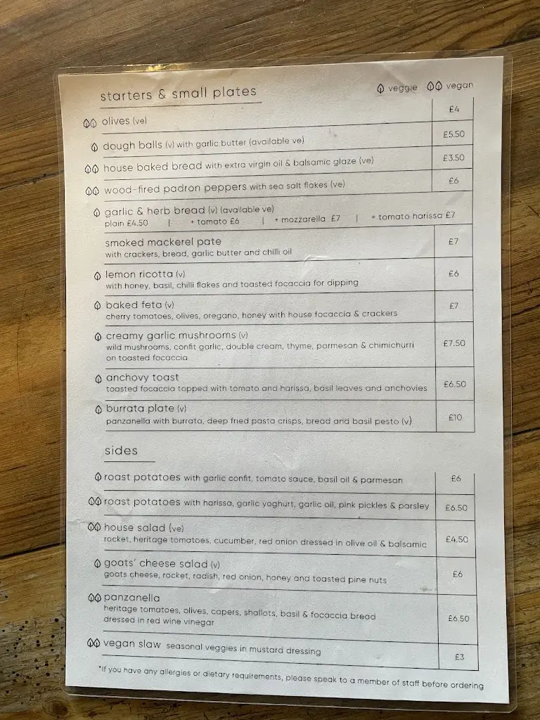 Menü_Grumpy's Bar + Wood Fired Pizza_Pudsey_Bild_1