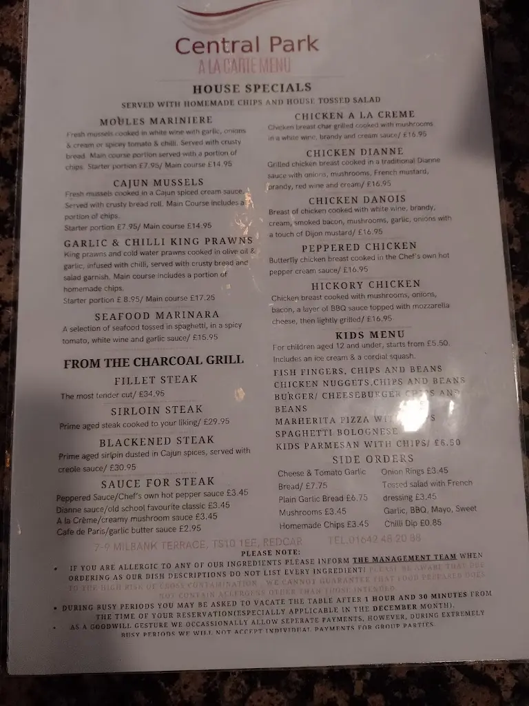 Menu_Central Park_Redcar and Cleveland_image_2