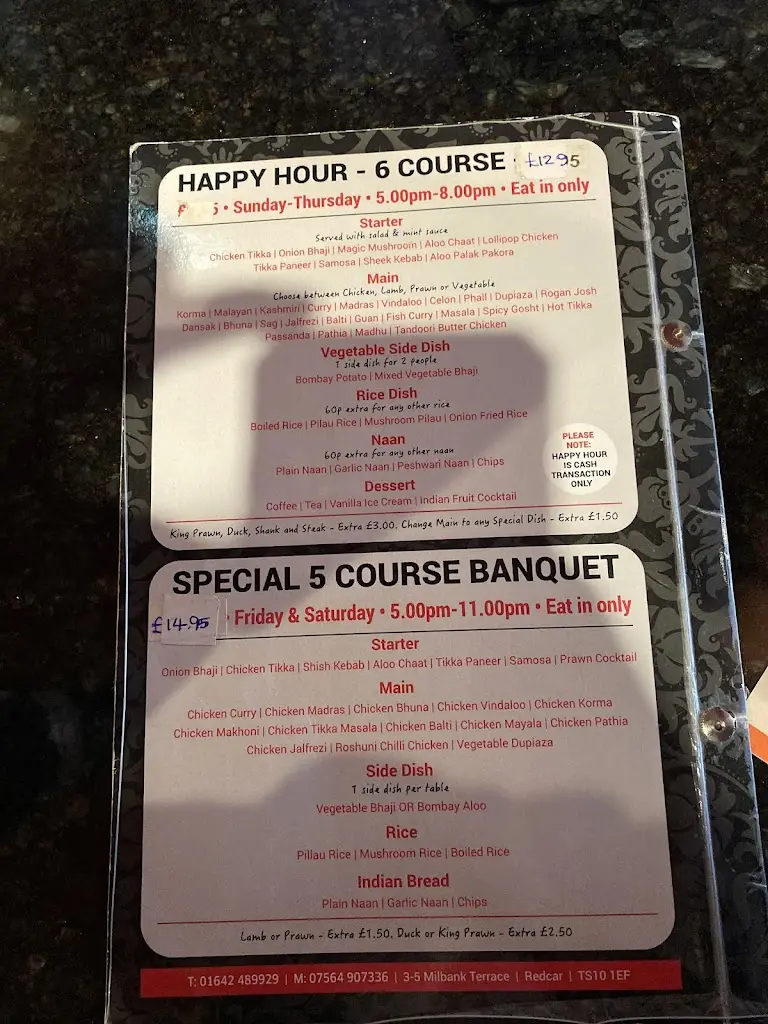 Menu_Light of Asia_Redcar and Cleveland_image_1