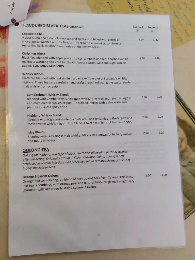 Menu_Daisy-Mae's Vintage Tearoom_Redcar_image_2