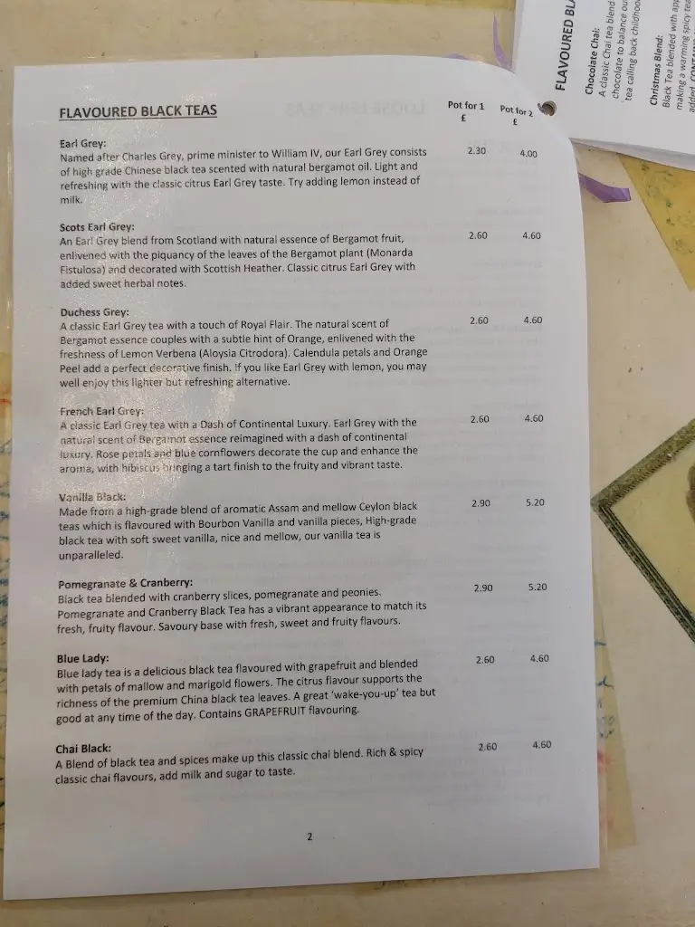 Menu_Daisy-Mae's Vintage Tearoom_Redcar_image_4