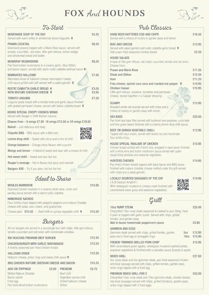 Menu_The Fox & Hounds_Riseley_image_1