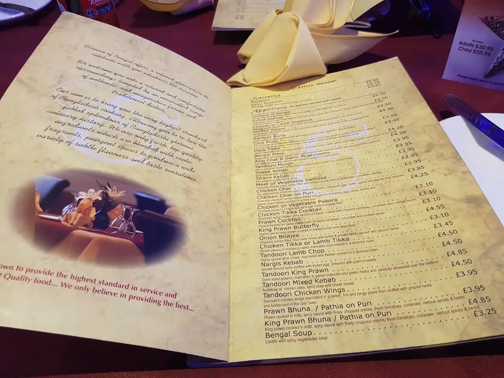 Menu_Essence of Bengal Restaurant_Redditch_image_1