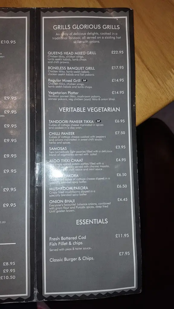 Menu_The Queens Head Indian bar & grill_Redditch_image_3