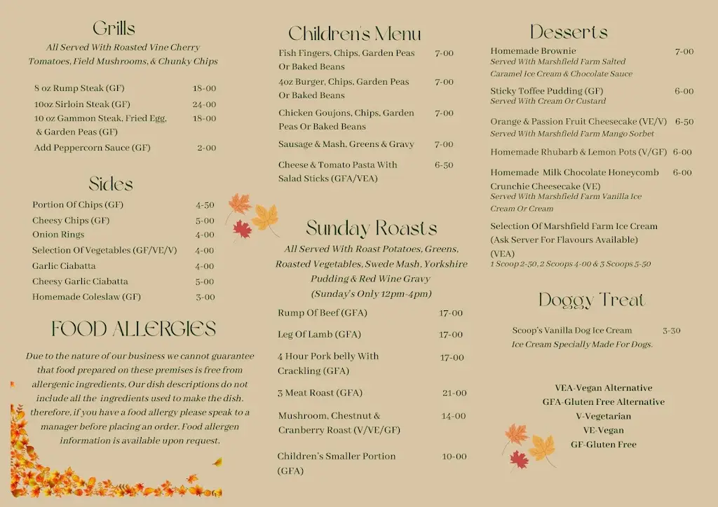 Menu_The Cock At Roade_Roade_image_2