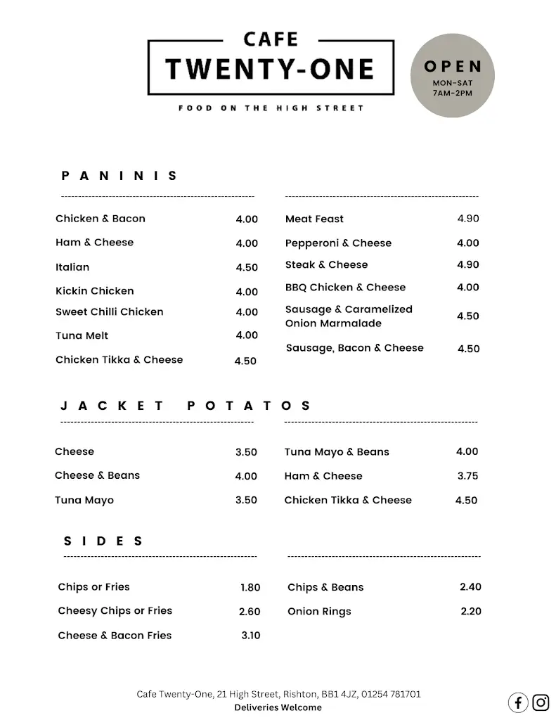 Menu_Cafe Twenty-One_Rishton_image_4