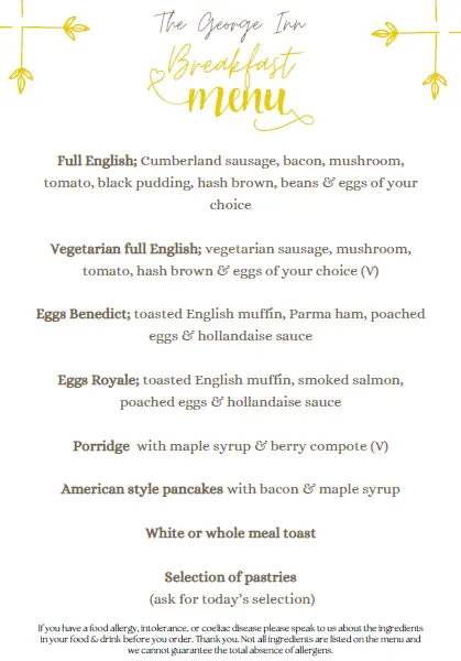 Menu_George inn_Robertsbridge_image_1