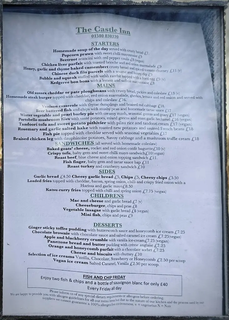 Menu_Castle Inn_Robertsbridge_image_1