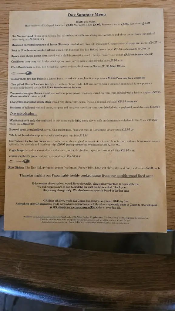 Menu_The White Dog Inn_Robertsbridge_immagine_3