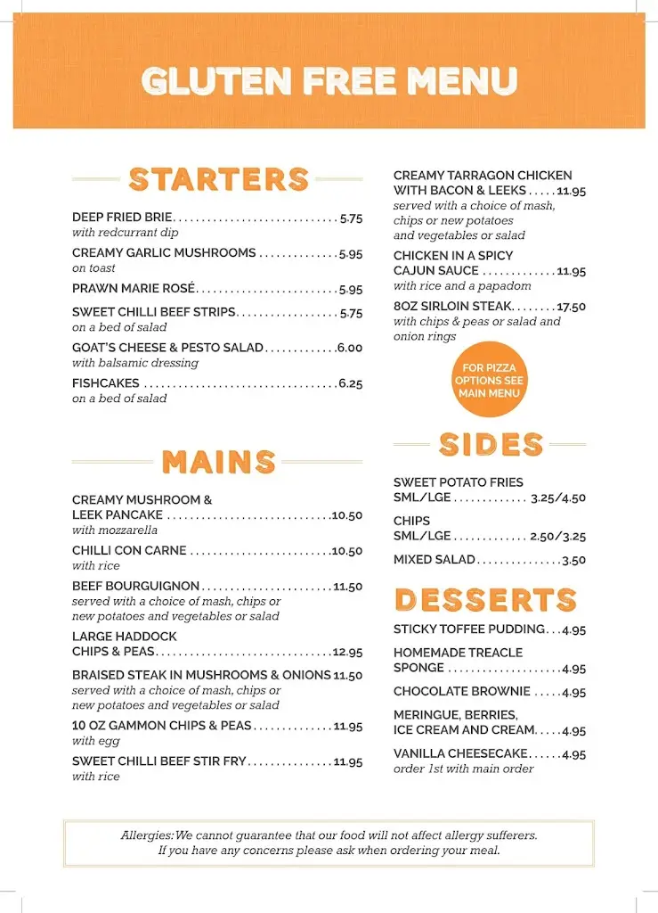 Menu_The Village Inn, Marehay_Ripley_image_1