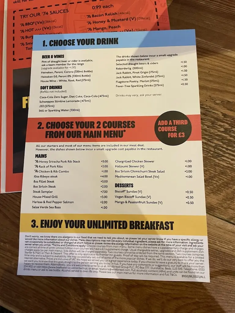 Menu_Mill House Beefeater_Redhill_imagen_3