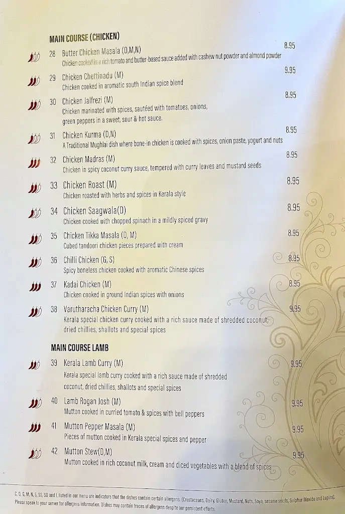 Menu_The Joshua Tree_Redhill_image_4