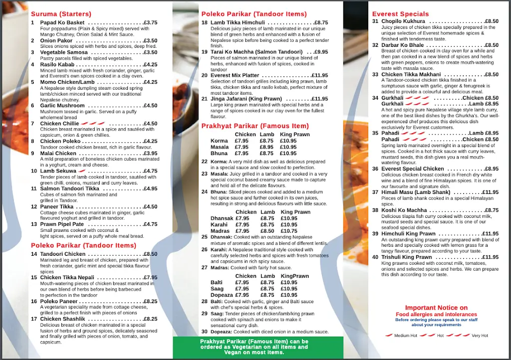 Menu_Everest Spice_Redhill_image_1