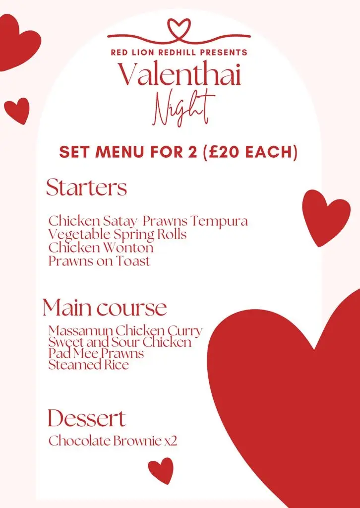 Menu_Red Lion_Redhill_immagine_1