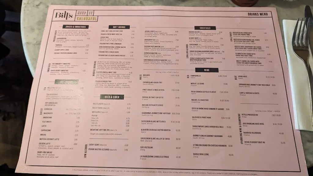 Menu_Bill's Reigate Restaurant_Redhill_image_3