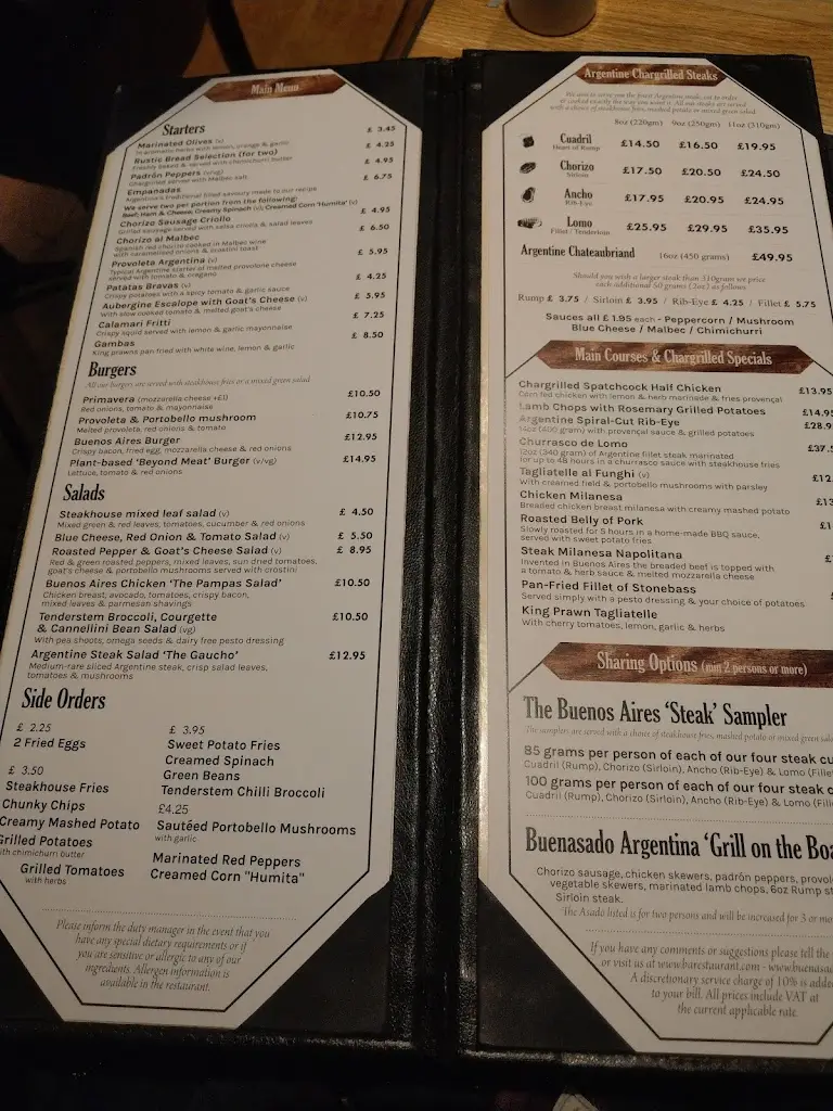 Menu_Buenos Aires Argentine Steakhouse - Reigate_Redhill_image_3