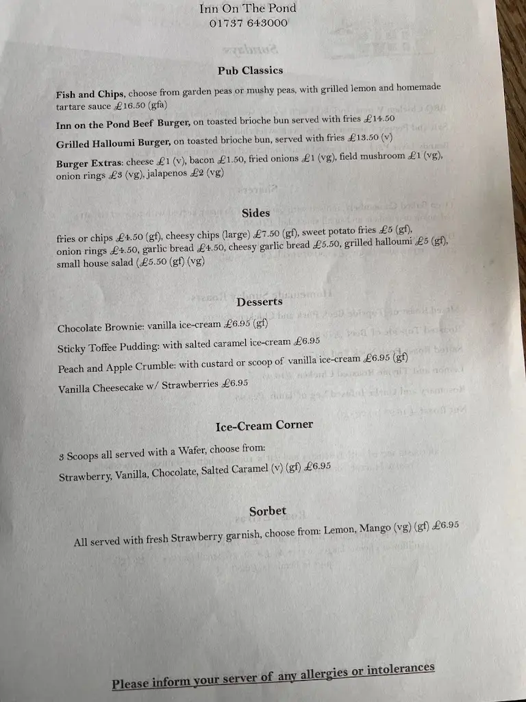 Menu_Inn on the Pond_Redhill_image_1