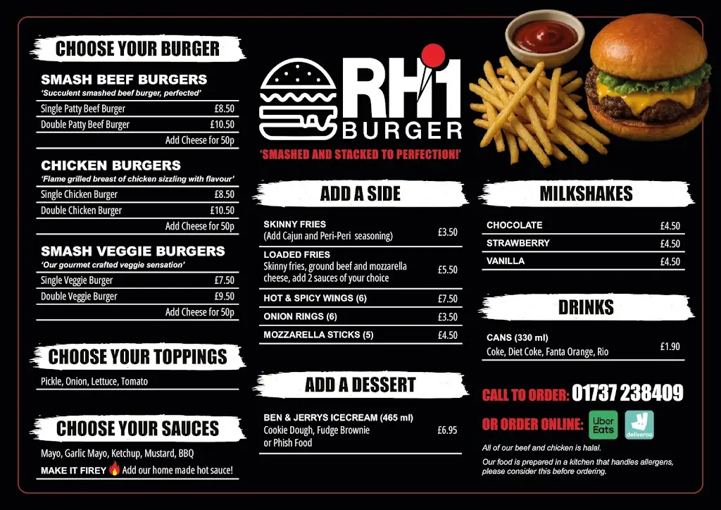 Menü_RH1 Burger_Redhill_Bild_1