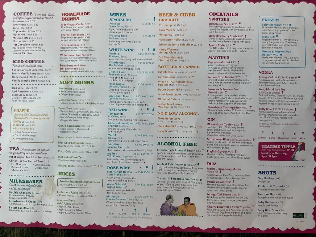 Menu_Claro Lounge_Ripon_image_4