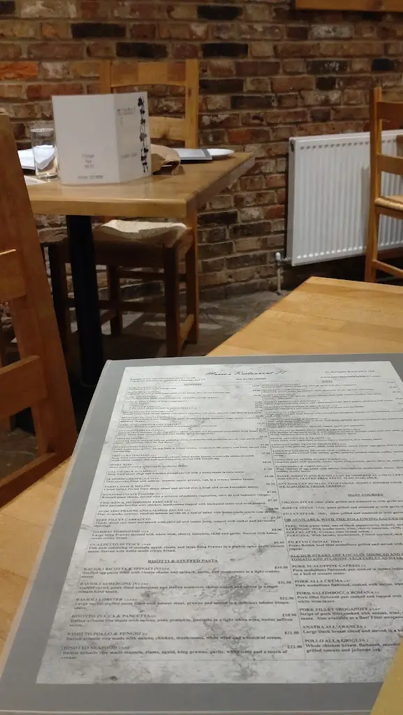 Menu_Mario's Restaurant_Ripon_imagen_1