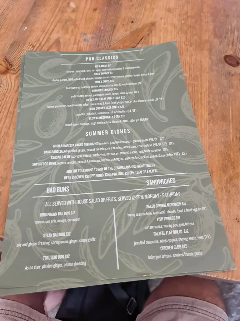 Menu_The Royal Oak_Ripon_image_4