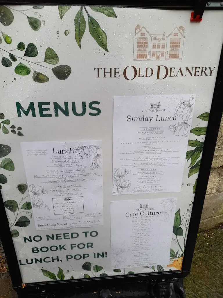 Menu_The Old Deanery_Ripon_image_1