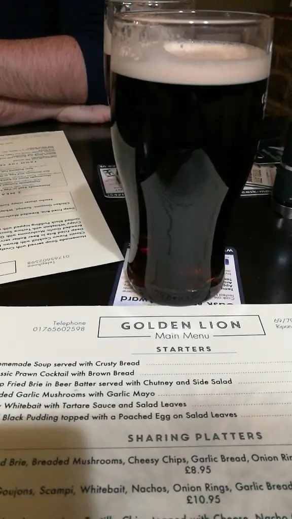 Menu_The Golden Lion_Ripon_image_4