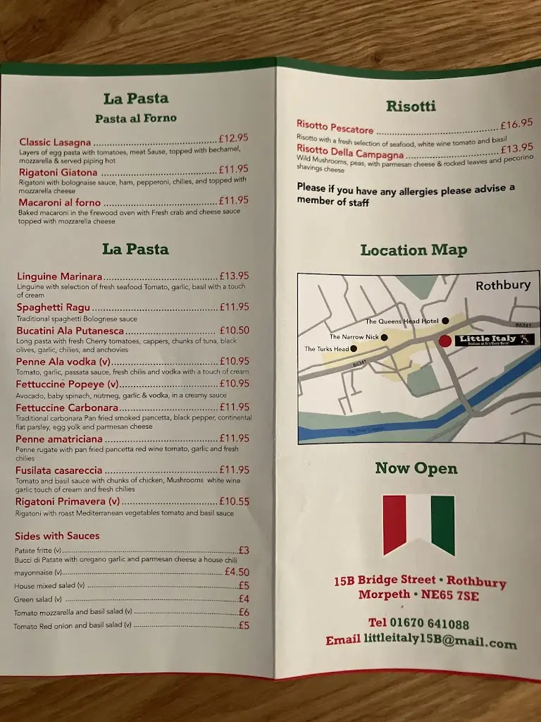 Menu_Little Italy_Rothbury_image_1